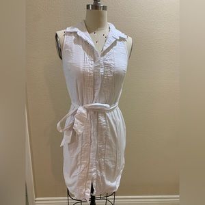 Banana Republic Sleeveless Shirt Dress